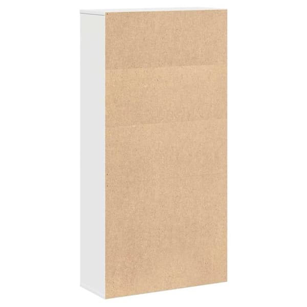 vidaXL Bokhylla vit 60x24x120 cm konstruerat trä
