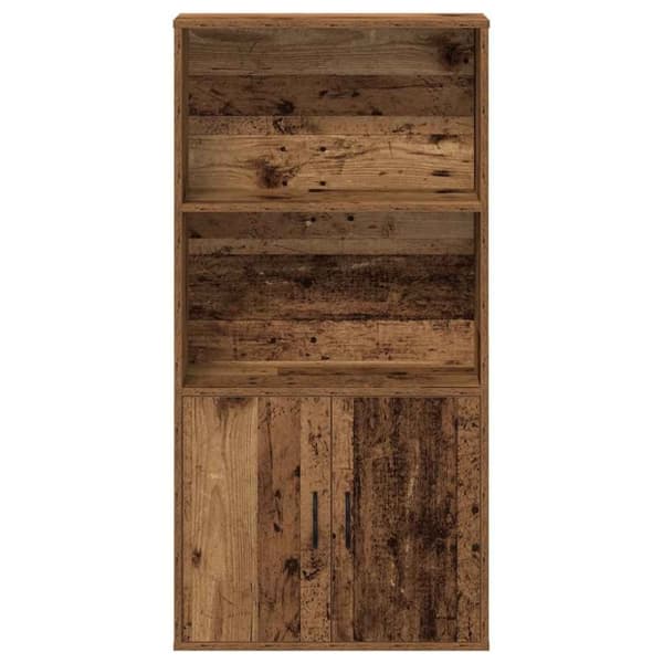 vidaXL Bokhylla åldrat trä 60x24x120 cm konstruerat trä