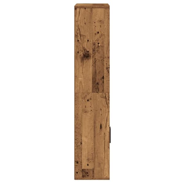 vidaXL Bokhylla åldrat trä 60x24x120 cm konstruerat trä
