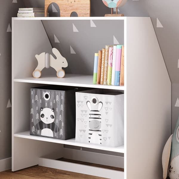 Barnbibliotek, 90x100cm, Vit, Vit, Vicco