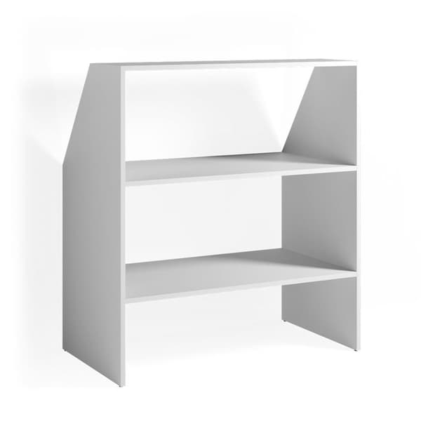 Barnbibliotek, 90x100cm, Vit, Vit, Vicco