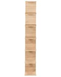 Miniatyrbilde 4 av 10: Vegghylle Lyst tre Sponplater 190 x 30 x 28 cm 6 hyller Moderne stil Vegghengt Bokhylle Oppbevaring