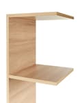 Miniatyrbilde 6 av 10: Vegghylle Lyst tre Sponplater 190 x 30 x 28 cm 6 hyller Moderne stil Vegghengt Bokhylle Oppbevaring