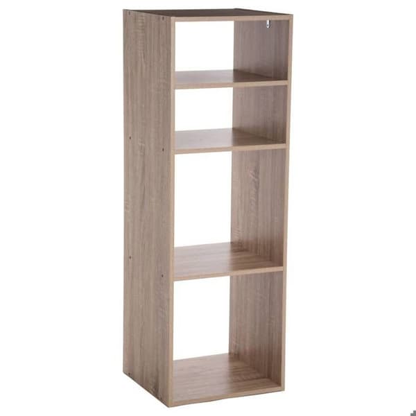 5five - 4-box kolonnhylla "mix n modul" naturlig ekeffekt