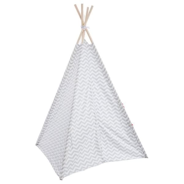Tipi dekoration - ATMOSPHERA FOR KIDS - Rosa - Barn - MDF - Polyesters - L. 120 x b. 160 x H. 120 cm