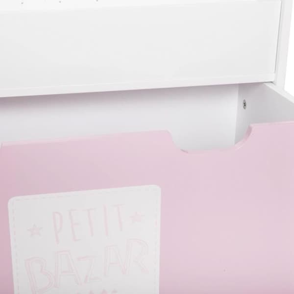 Tipi dekoration - ATMOSPHERA FOR KIDS - Rosa - Barn - MDF - Polyesters - L. 120 x b. 160 x H. 120 cm