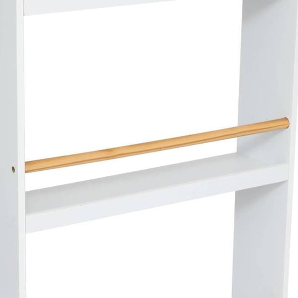 Barnbokhylla 4 hyllor - vit H118 cm - Vit - Atmosphera inredningsarkitekt