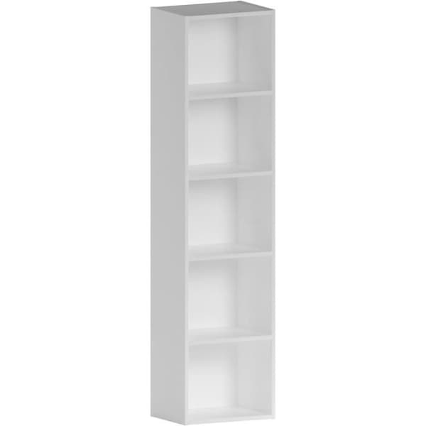 Bibliotek - VIDA DESIGNS - Oxford - 5 hyllor - Massivt trä - Vit