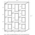 Miniatyrbild 3 av 4: Furinno 11 Cube Reversibel Öppen Bibliotek, Vit, En Storlek