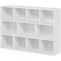 Miniatyrbild 4 av 4: Furinno 11 Cube Reversibel Öppen Bibliotek, Vit, En Storlek