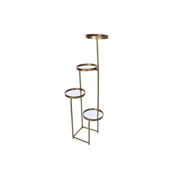 Hyllplan - Modern - 4 hyllor - Kopparmetallspegel
