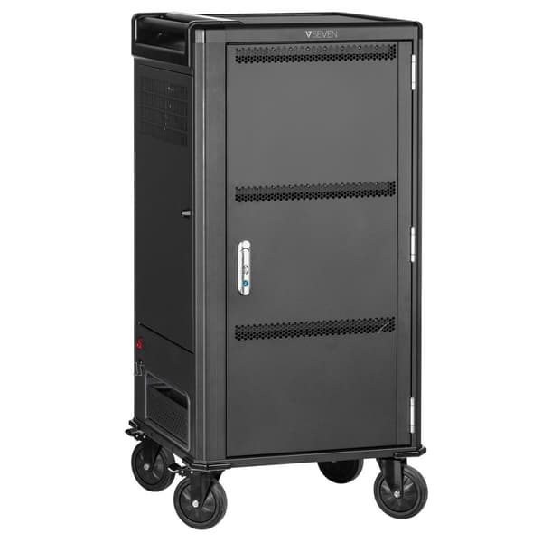 Vægmonteret rack kabinet V7 CHGCT30USBCPD-2E Sort