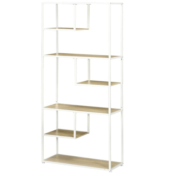 Rootz 7 -niveau bogreol hylde - metalramme - industriel stil - pladsoptimering - 83 cm x 34 cm x 180 cm