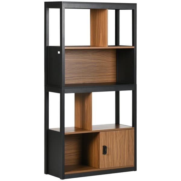Rootz Bogreol Hylde opbevaringsstativ - Moderne boghylde - Opbevaringsenhed - Alsidig opbevaring - 76,5 cm x 30 cm x 150 cm