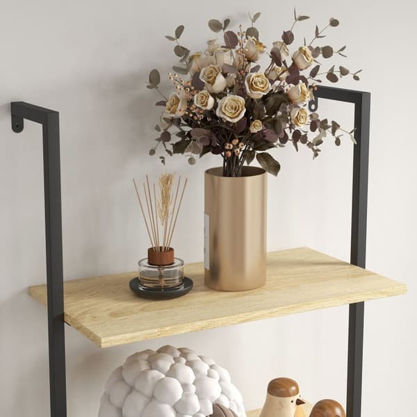 Rootzin seinähylly tikkaat kirjahylly - teollisuushylly - näytön hyllyt - avaruussäästäjä - 60L x 30W x 206H CM