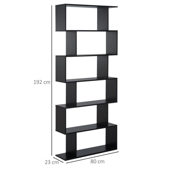 Rootz Zigzag Design Booksboy - Kirjahylly - Storage Unit - Tyylikäs ja tilava - 80W x 23d x 192H cm