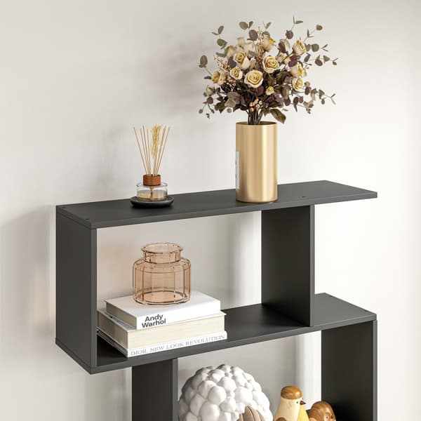 Rootz Zigzag Design Booksboy - Kirjahylly - Storage Unit - Tyylikäs ja tilava - 80W x 23d x 192H cm