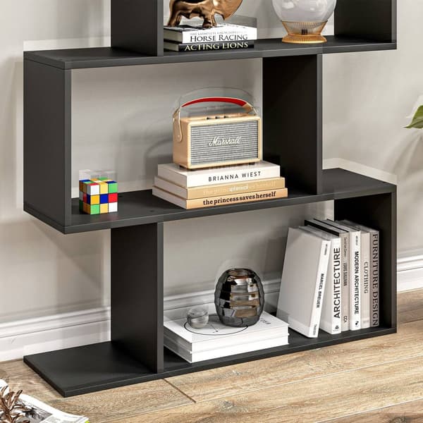 Rootz Zigzag Design Booksboy - Kirjahylly - Storage Unit - Tyylikäs ja tilava - 80W x 23d x 192H cm