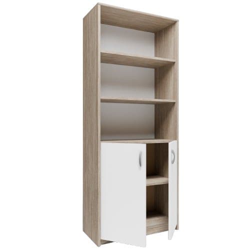 Kontorhylde, garderobeskab, reol, R7 WHITE-SONOMA