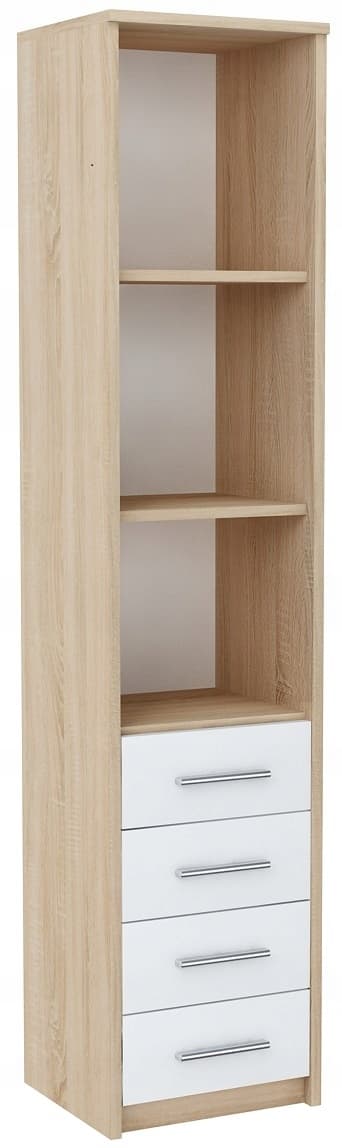 Hylde med skuffer BODO R40O 4S WHITE-SONOMA garderobe