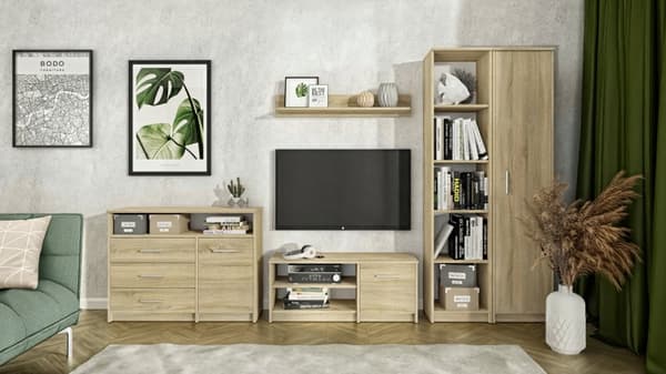 Stängd kontorshylla BODO R40Z SONOMA OAK garderob