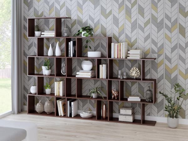 BASK wenge åben reol boghylde skab