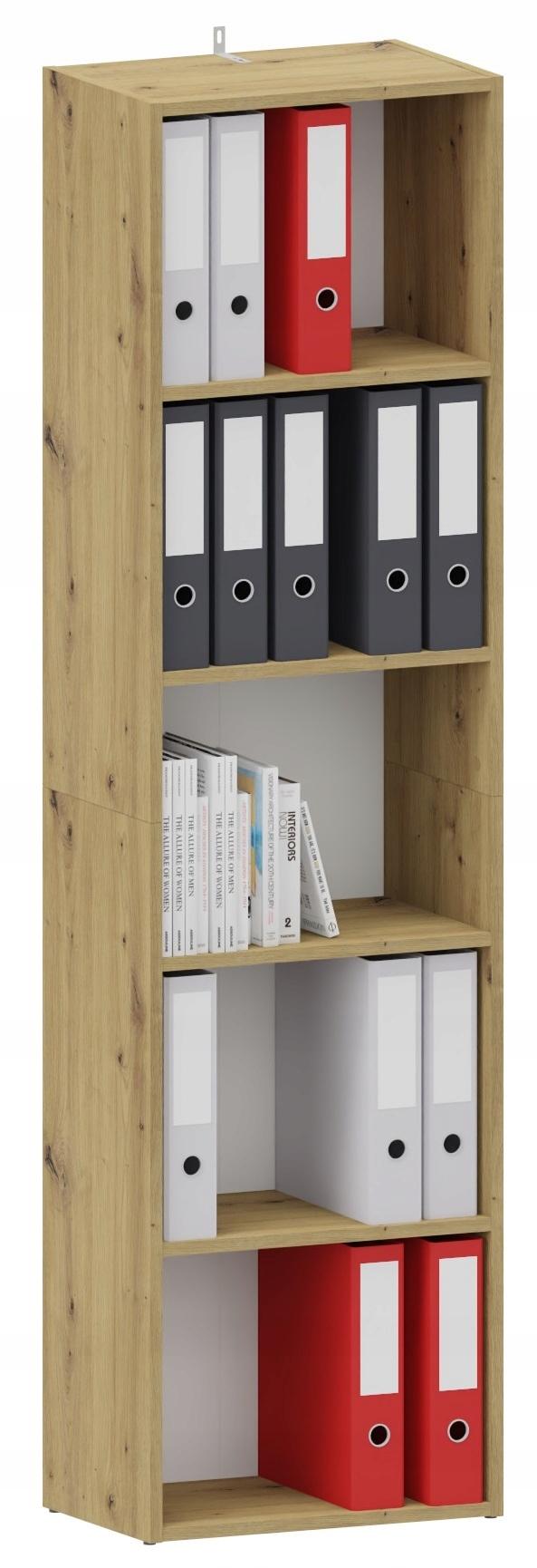 Öppen kontorshylla BODO DUAL R50O ARTISAN OAK för böcker, UFC-pärmar