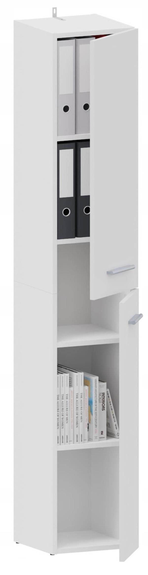 Kontorhylde BODO DUAL R30 2D WHITE til bøger, ringbind, UFC