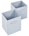 Miniatyrbilde 9 av 11: 3-lags Bokhylle Hvit Sponplate med Non-Woven Stoff Bokser med Hyller Barnerom Barnehage