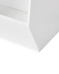 Miniatyrbilde 10 av 11: 3-lags Bokhylle Hvit Sponplate med Non-Woven Stoff Bokser med Hyller Barnerom Barnehage