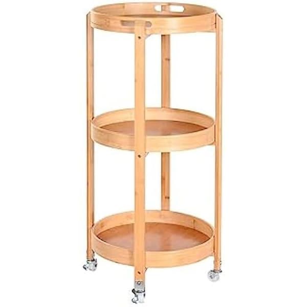Hylla på hjul - DKD Home Decor - Flerfärgad - Aluminium - 43,6 x 43,6 x 90,5 cm - Liten kompletterande möbel