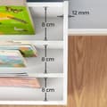 Miniatyrbild 9 av 10: Barnförvaringshylla med bokhylla - H70 cm