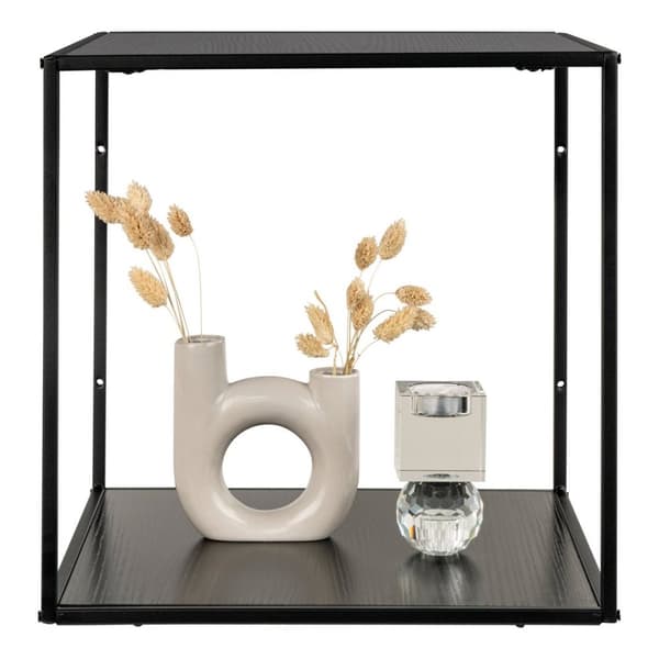Rootz vita vägghylla - modern hylla - minimalistisk hyllor - stilfull och kompakt design - 36 cm x 36 cm x 36 cm