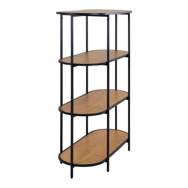 Rootz Oval hylly - Storage -hyllyyksikkö - kirjahylly - Moderni eleganssi - 85 cm x 36cm x 111cm