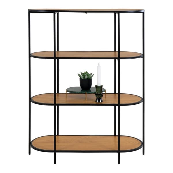 Rootz Oval hylly - Storage -hyllyyksikkö - kirjahylly - Moderni eleganssi - 85 cm x 36cm x 111cm