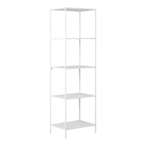 Rootz Vitan hylly - Metalli 5 -tason kirjahylly - Storage Unit - Modern Elegance - 51 cm x 35cm x 170 cm