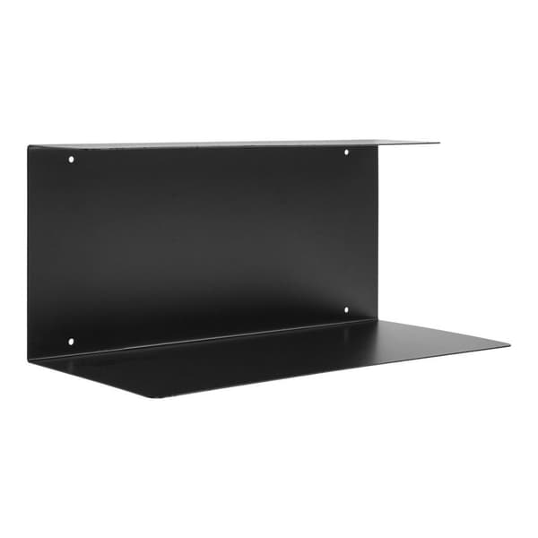 Rootz vägghylla - stålhylla - svart displayhylla - rymdbesparande design - 40 cm x 18 cm x 18 cm