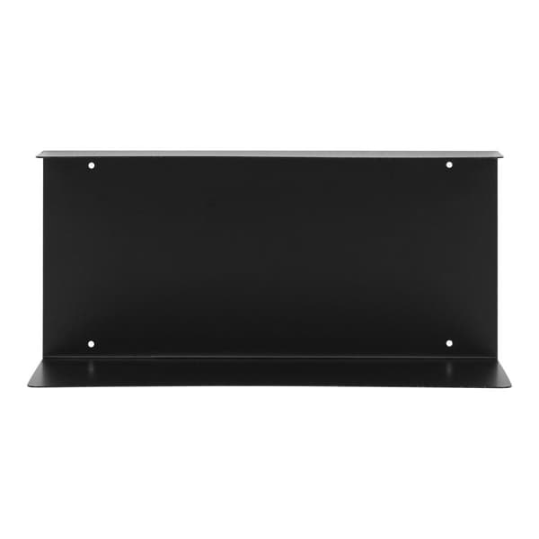Rootz vägghylla - stålhylla - svart displayhylla - rymdbesparande design - 40 cm x 18 cm x 18 cm