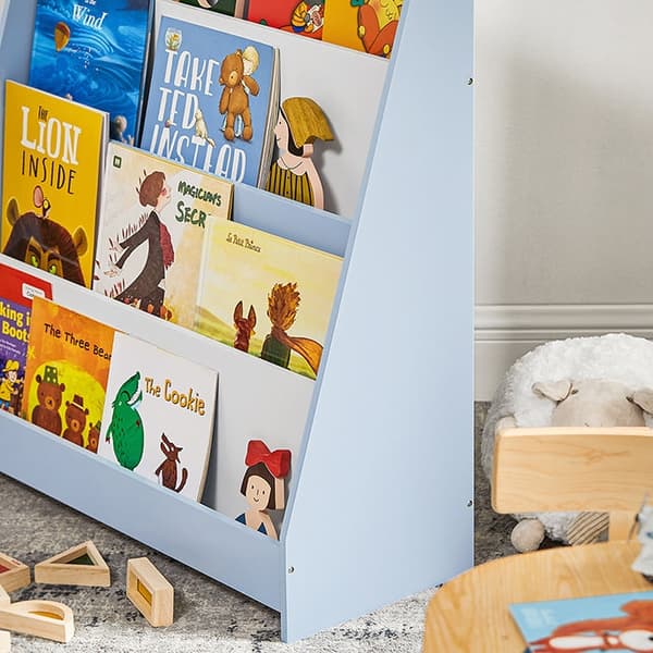 Rootz Kids Bookhelf - Children's Bookcase - Storage Unit - Säkerhet och bekvämlighet - MDF E1 - 80x88x30cm