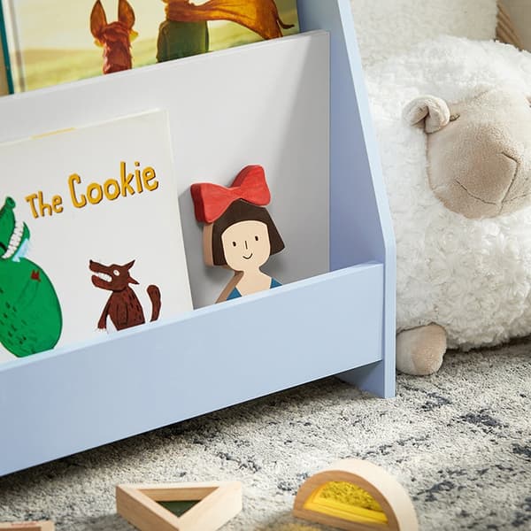 Rootz Kids Bookhelf - Children's Bookcase - Storage Unit - Säkerhet och bekvämlighet - MDF E1 - 80x88x30cm