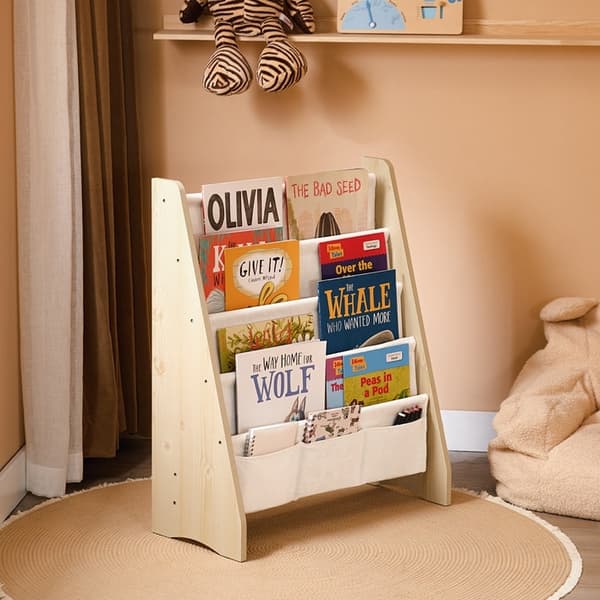 Rootz Kids Book Organizer - Hylly - Storage Unit - Monikäyttöinen - Ihanteellinen siisteyteen - 63cm x 76cm x 28cm