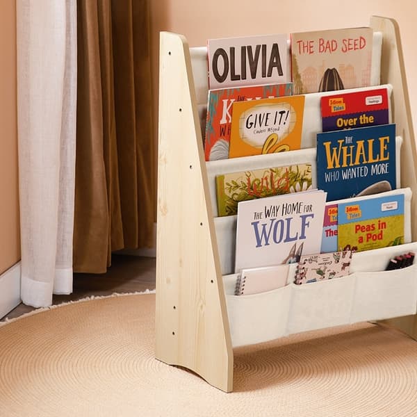Rootz Kids Book Organizer - Hylly - Storage Unit - Monikäyttöinen - Ihanteellinen siisteyteen - 63cm x 76cm x 28cm