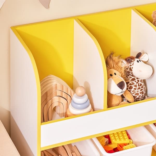 Rootz Lasten säilytyshylly - Järjestäminen - Kids Bookshelf - Optimoitu säilytysratkaisu - 70x58x30cm - Brighten Lasten huone
