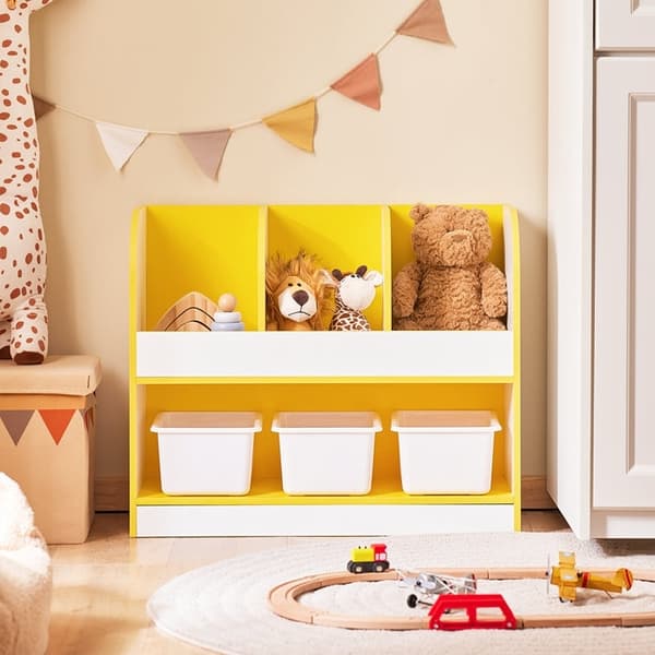 Rootz Lasten säilytyshylly - Järjestäminen - Kids Bookshelf - Optimoitu säilytysratkaisu - 70x58x30cm - Brighten Lasten huone