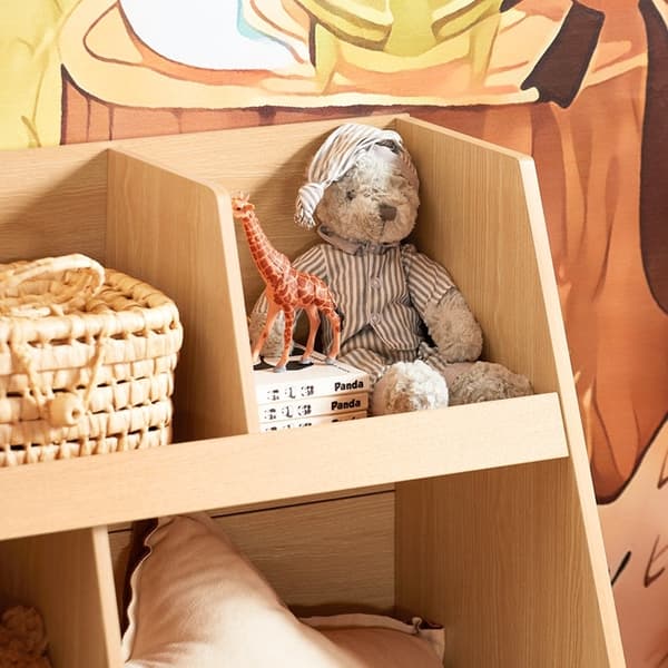 Rootz Kids Bookshelf - Lapsi kirjavarasto - Lelujen järjestäjä - Turvalliset pyöristetyt kulmat - 86x78x36cm