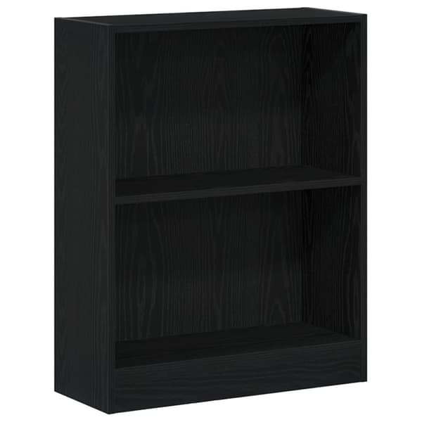 vidaXL Bog Skab Sort Konstrueret træ 60 x 24 x 76 cm Boghylde