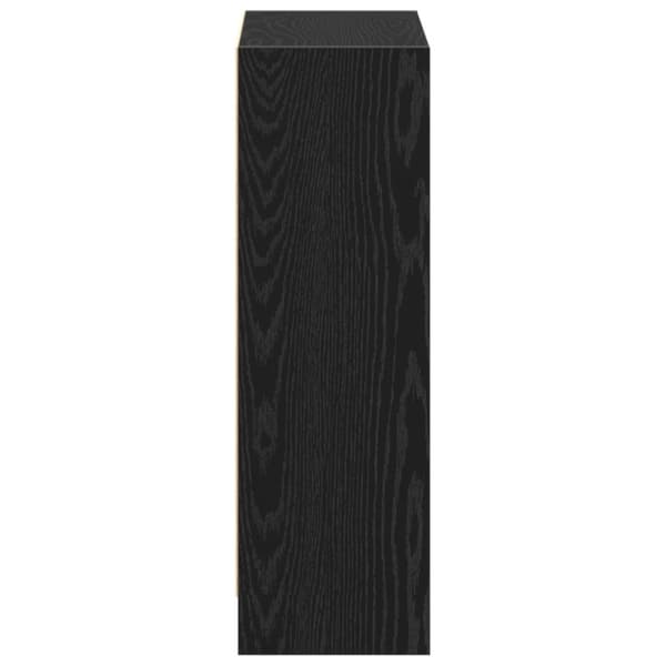 vidaXL Bog Skab Sort Konstrueret træ 60 x 24 x 76 cm Boghylde