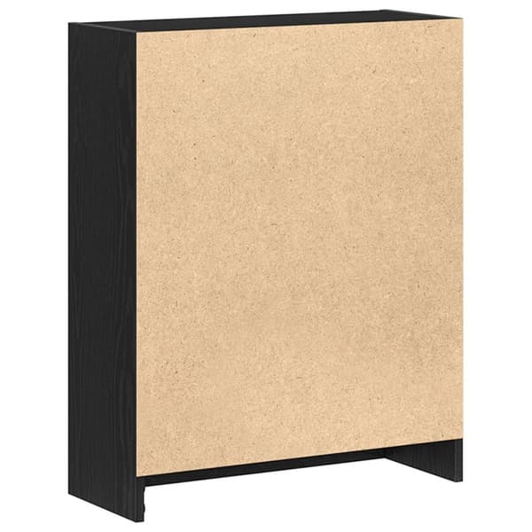 vidaXL Bog Skab Sort Konstrueret træ 60 x 24 x 76 cm Boghylde