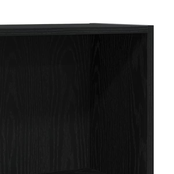 vidaXL Bog Skab Sort Konstrueret træ 60 x 24 x 76 cm Boghylde
