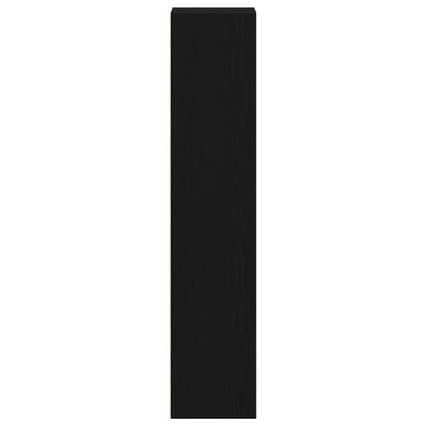 vidaXL bogreol 36x30x143 cm konstrueret træ sort egetræsfarve